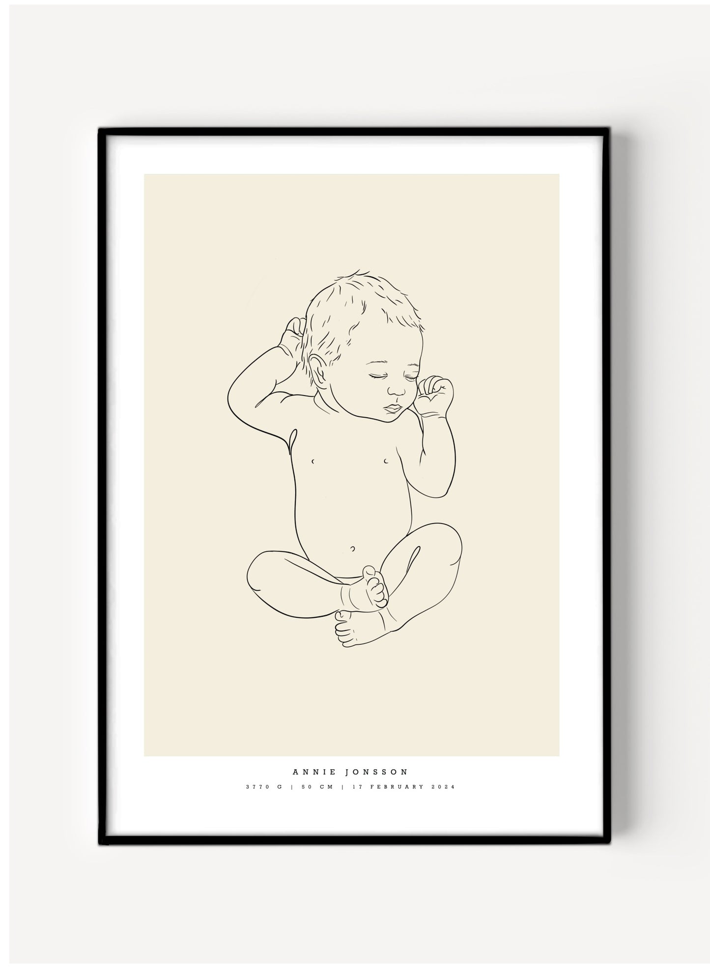 custom birth poster