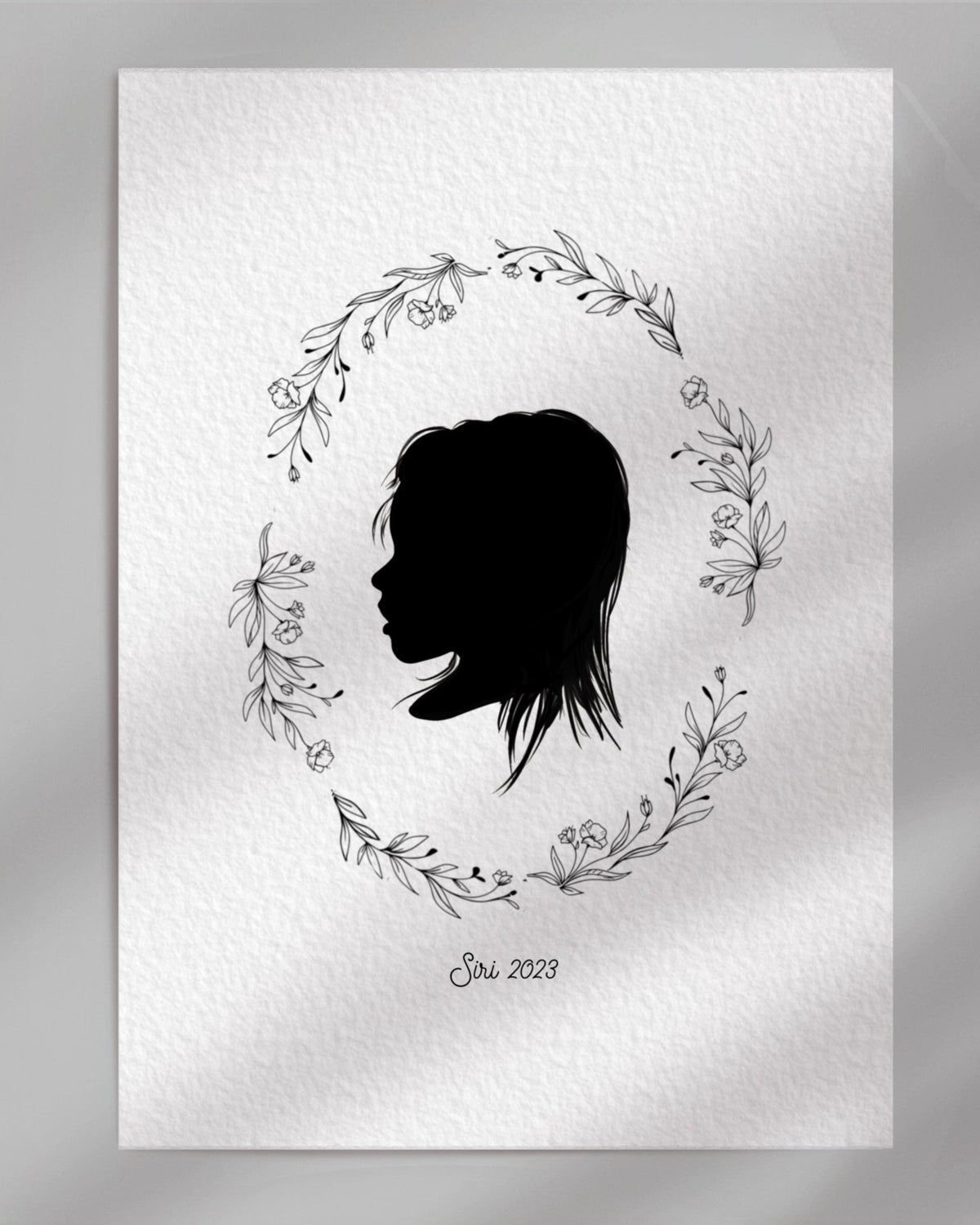 Siluett porträtt